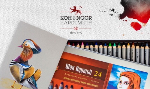 Kredki Wax Aquarell, woskowe kredki akwarelowe Koh-I-Noor!