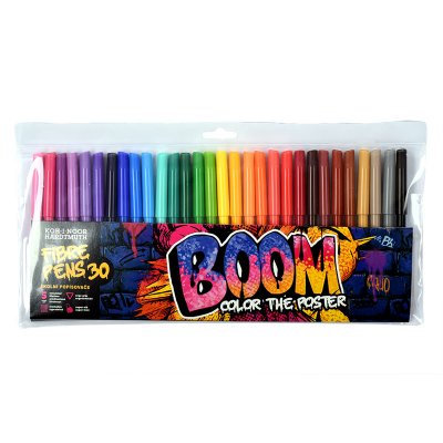 Flamastry szkolne BOOM w foliowym etui