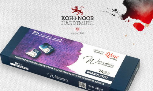 Akwarele Rosa Gallery z efektem granulacji