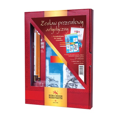 Zestaw prezentowy z Poradnikiem do nauki rysunku. Tom 1
