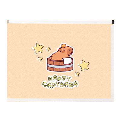 Teczki na dokumenty SPREE na suwak A4 CAPYBARA