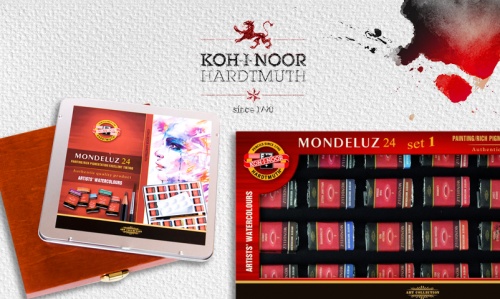 Akwarele Mondeluz w kostkach