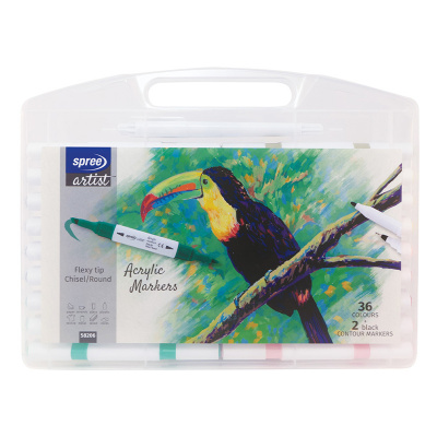 Markery dwustronne ACRYLIC SPREE zestawy