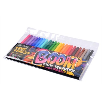 Flamastry szkolne BOOM w foliowym etui