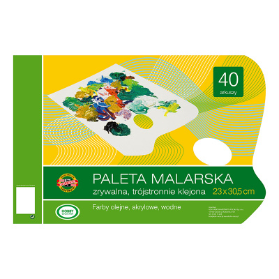 Paleta malarska papierowa