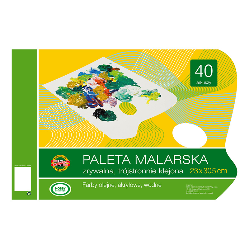 Paleta malarska papierowa