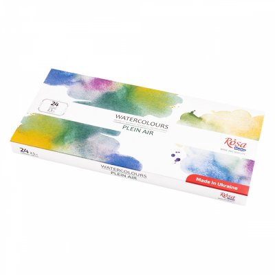 ROSA STUDIO farby akwarelowe w kost. PLEIN AIR w kartonowym opakowaniu