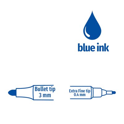 Markery permanentne dwustronne 