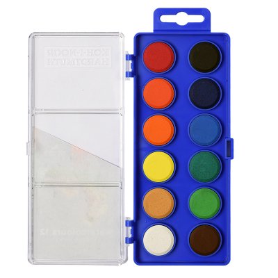 Farby akwarelowe szkolne NIEBIESKA SERIA