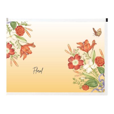 Teczki na dokumenty SPREE na suwak A4 FLORAL