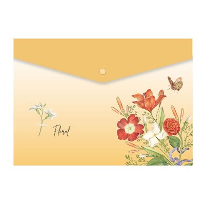 Teczki, koperty SPREE na zatrzask A4 FLORAL