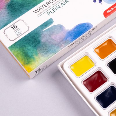 ROSA STUDIO farby akwarelowe w kost. PLEIN AIR w kartonowym opakowaniu