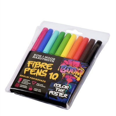 Flamastry szkolne BOOM w foliowym etui