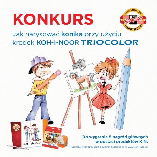 Konkurs Jak narysować konika przy użyciu kredek TRIOCOLOR. WYNIKI