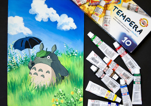 Malujemy Totoro temperą!