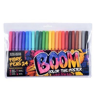 Flamastry szkolne BOOM w foliowym etui