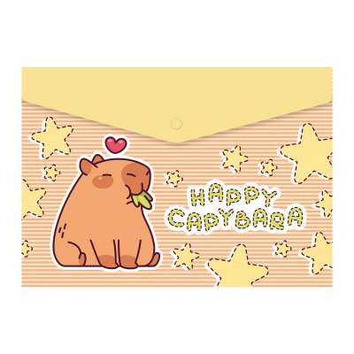 Teczki, koperty SPREE na zatrzask A4 CAPYBARA