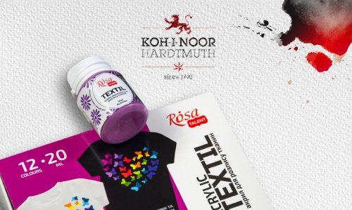 Farby do tkanin Rosa - prezentacja kolorystyczna