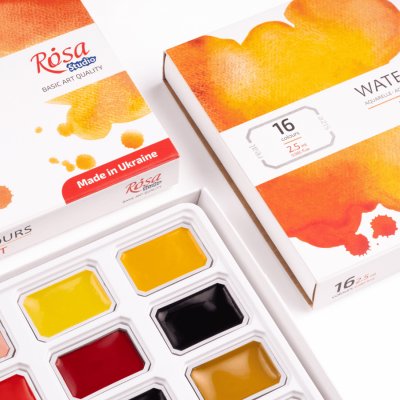 ROSA STUDIO farby akwarelowe w kost. PORTRAIT w kartonowym opakowaniu