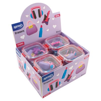 Gumki GIRLS komplet 4 szt. SPREE