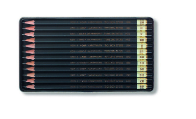 TOISON D`OR 8B-2H zestaw ołówków w op. metalowym