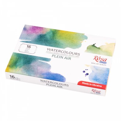 ROSA STUDIO farby akwarelowe w kost. PLEIN AIR w kartonowym opakowaniu