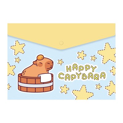 Teczki, koperty SPREE na zatrzask A4 CAPYBARA