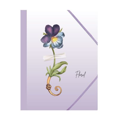 Teczki na dokumenty SPREE na gumkę A4 FLORAL