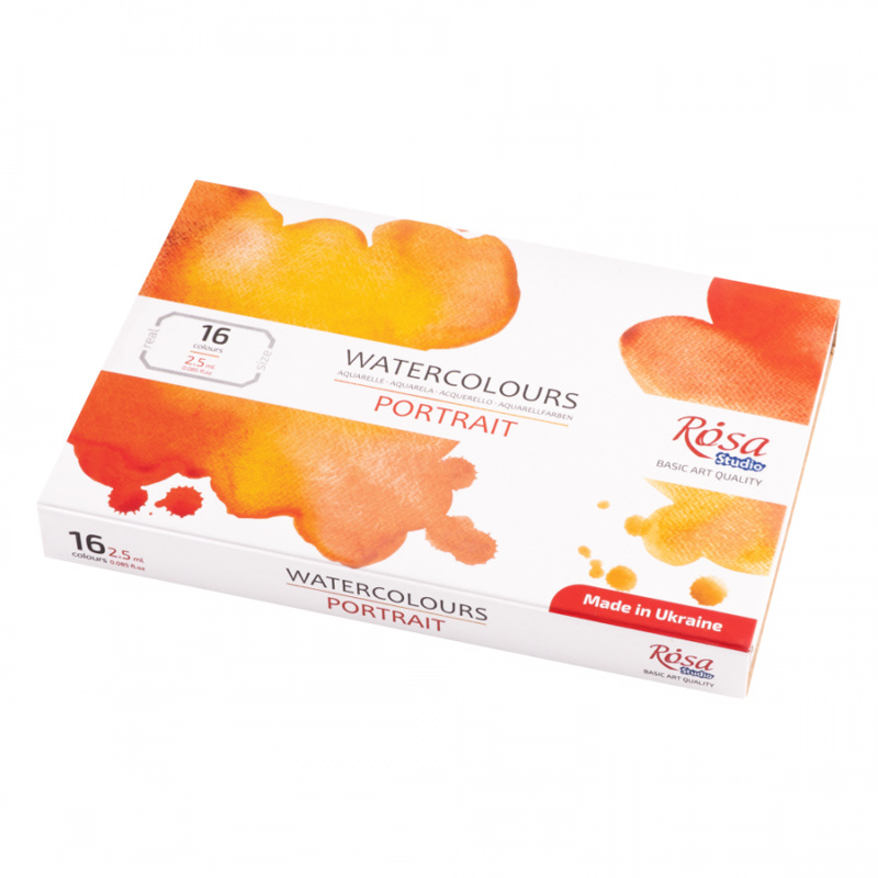 ROSA STUDIO farby akwarelowe w kost. PORTRAIT w kartonowym opakowaniu