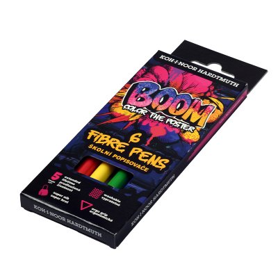 Flamastry szkolne BOOM w kartoniku