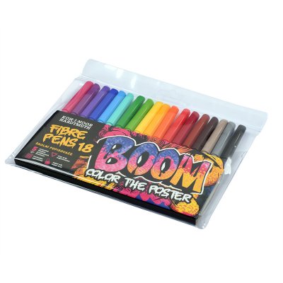 Flamastry szkolne BOOM w foliowym etui