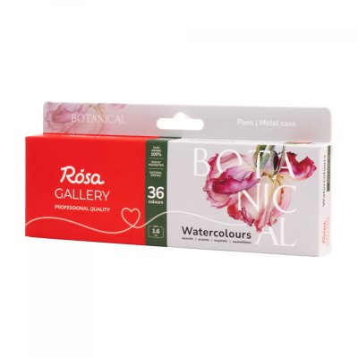 ROSA GALLERY farby akwarelowe w kost. BOTANICAL w metalowej kasetce