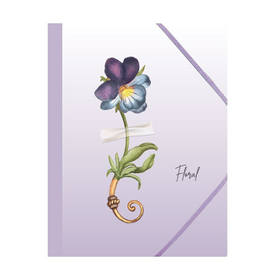 Teczki na dokumenty SPREE na gumkę A4 FLORAL